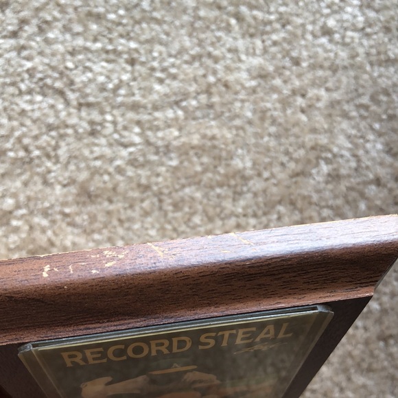 1991 LEAF BASEBALL PLAQUE CARD RICKEY HENDERSON - Picture 5 of 9